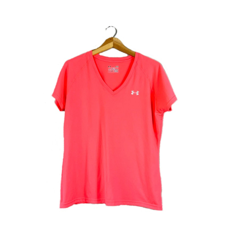 Women's Pink Under Armour T-Shirt L
